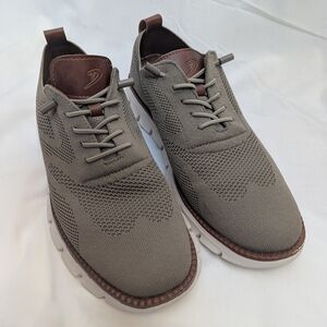 Men's Breeze Urban Knit Casual Shoes in Tan with Brown Accents
